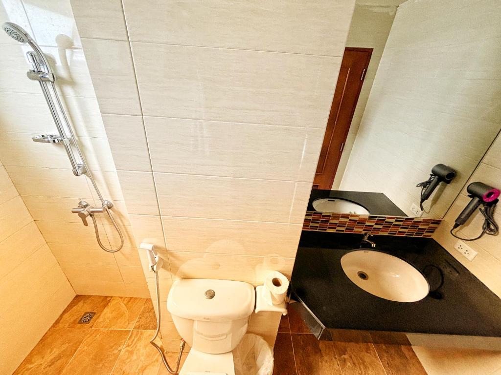 Koupelna v ubytování patong v hotel
