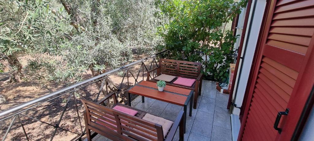 Balkón nebo terasa v ubytování Residence Angeli