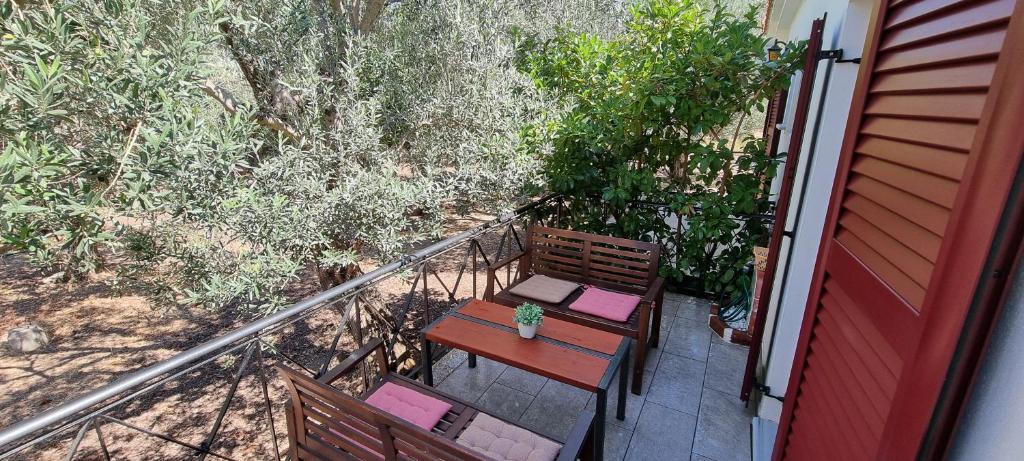 Balkón nebo terasa v ubytování Residence Angeli