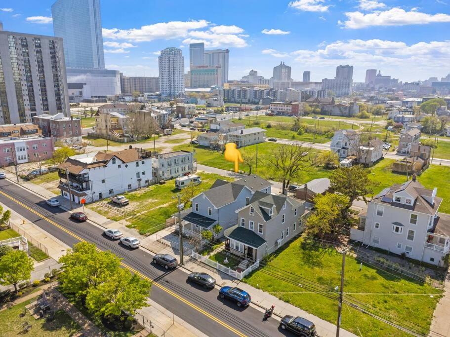 an aerial view of a city with buildings at Renovated Ranch Style 6BR 4BA Duplex Beach House in Atlantic City