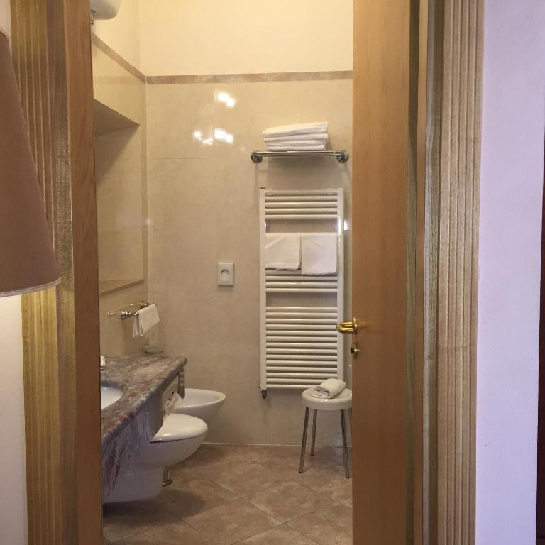 Koupelna v ubytování Hotel Bigallo