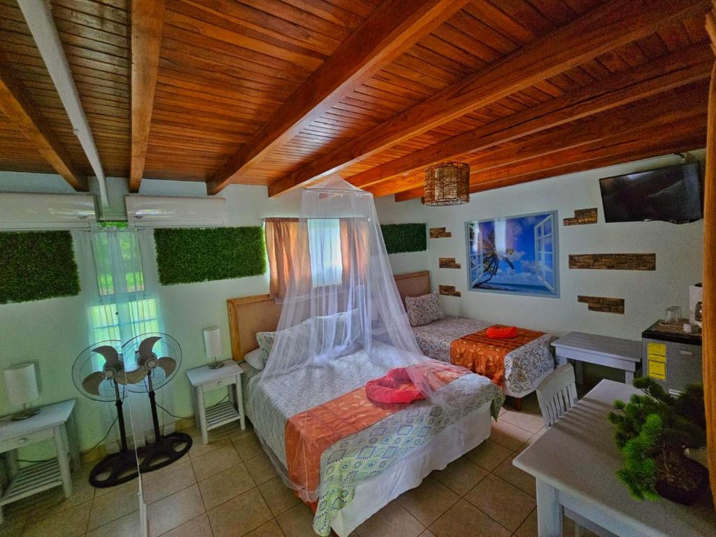 Postel nebo postele na pokoji v ubytování BellaVista Suites By Villas Verdes - Samara Beach
