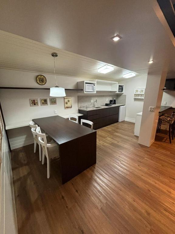 Kuchyň nebo kuchyňský kout v ubytování Flat em Gramado