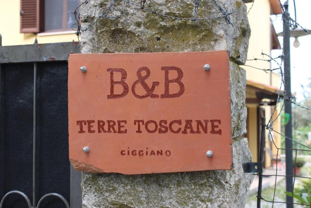 Certifikát, hodnocení, plakát nebo jiný dokument vystavený v ubytování B&B Terre Toscane