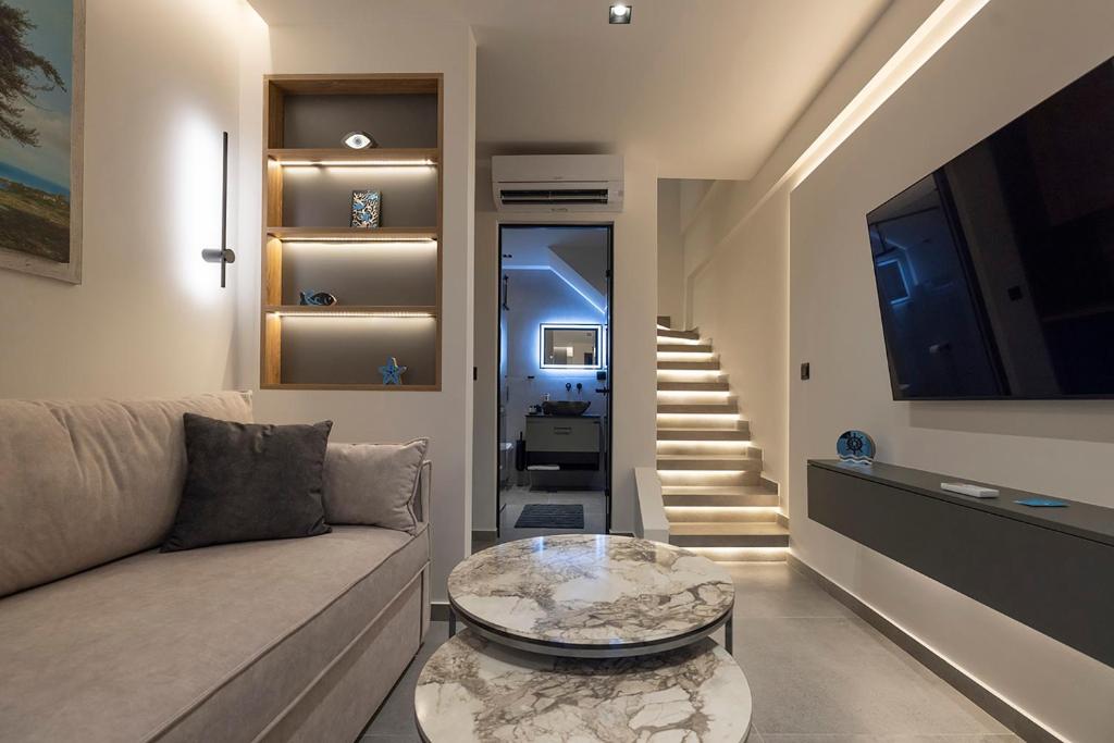 Posezení v ubytování Akira Suites