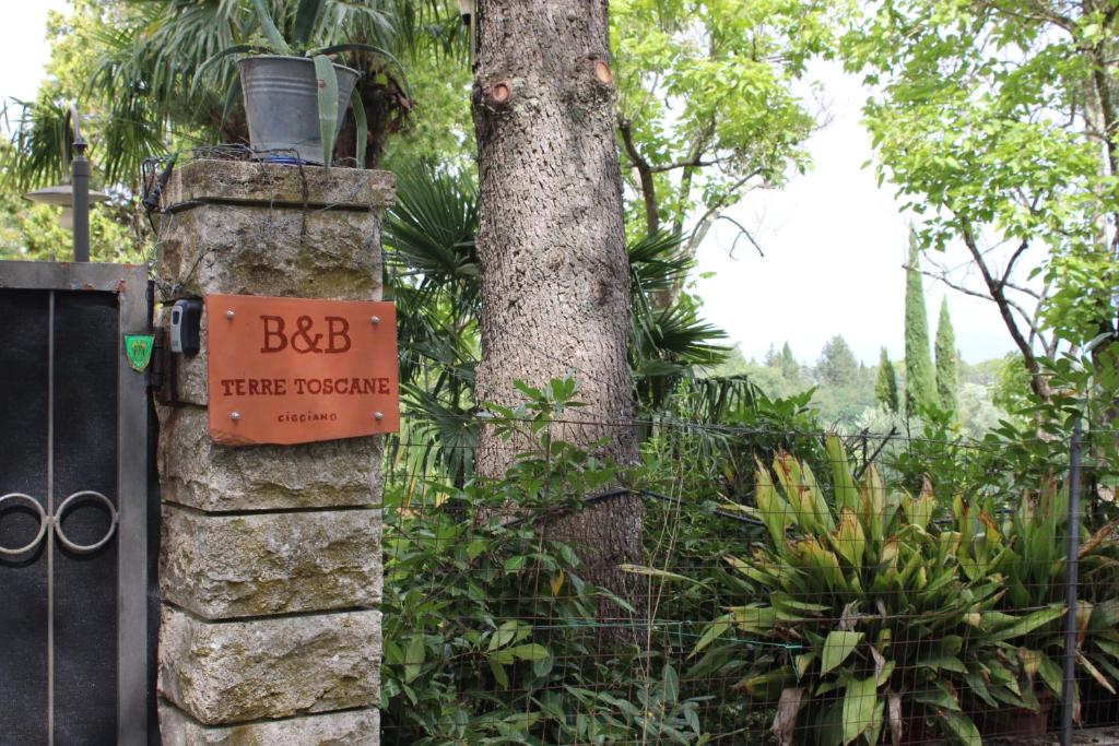 Zahrada ubytování B&B Terre Toscane