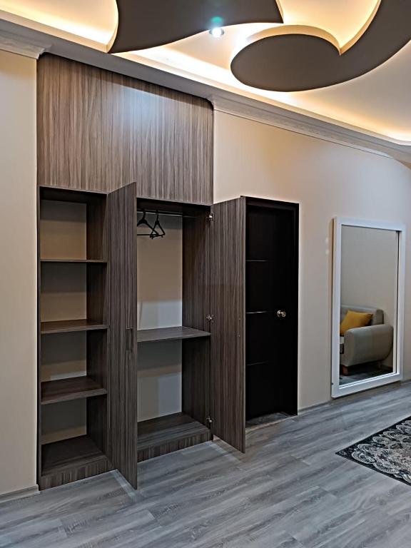 Kuchyň nebo kuchyňský kout v ubytování Hostal Kapital City