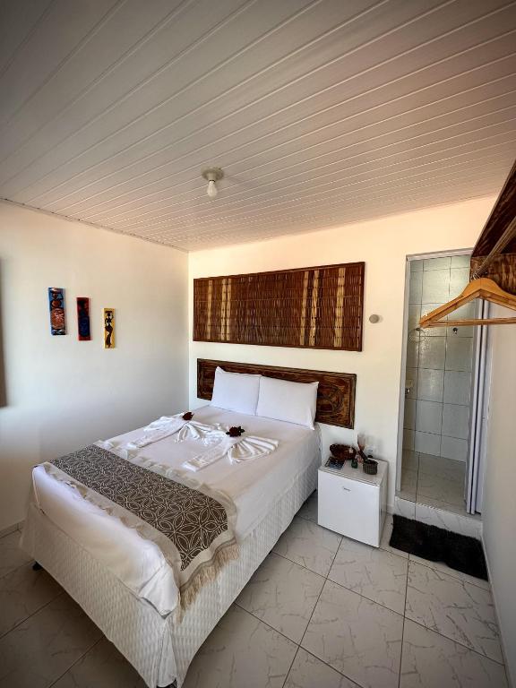 Postel nebo postele na pokoji v ubytování Mar à Vista Ilha de Boipeba