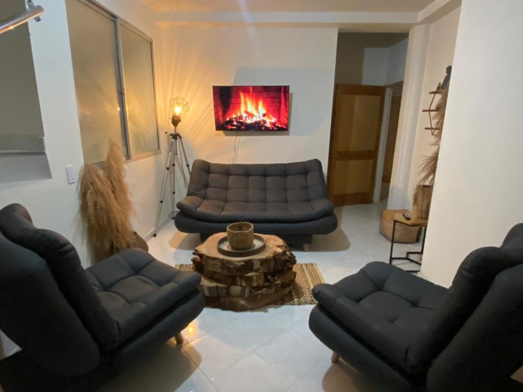 Posezení v ubytování Casa Magia