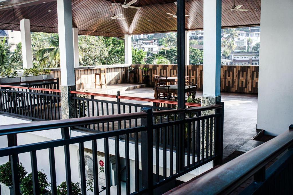 Balkón nebo terasa v ubytování Ark Cabin Villa