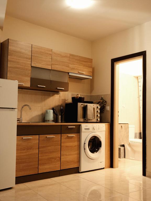 Kuchyň nebo kuchyňský kout v ubytování Maria's appartments