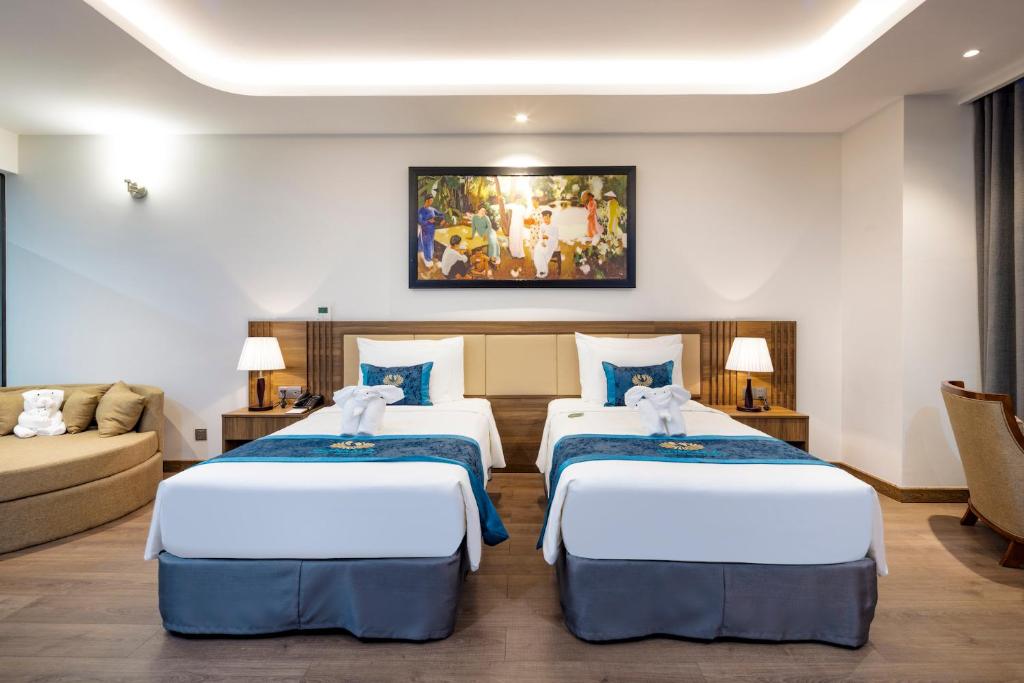 Phòng Executive 2 Giường Đơn Nhìn ra Thành phố