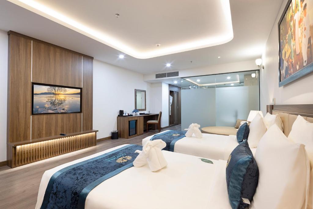 Phòng Executive 2 Giường Đơn Nhìn ra Thành phố