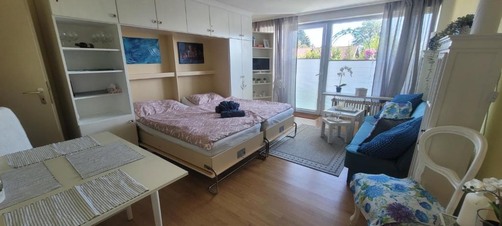 Postel nebo postele na pokoji v ubytování Maria Altreichenau