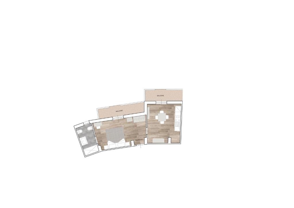 The floor plan of Hotel Schiller