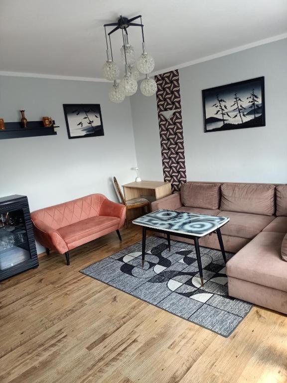 Posezení v ubytování Apartamenty na skarpie