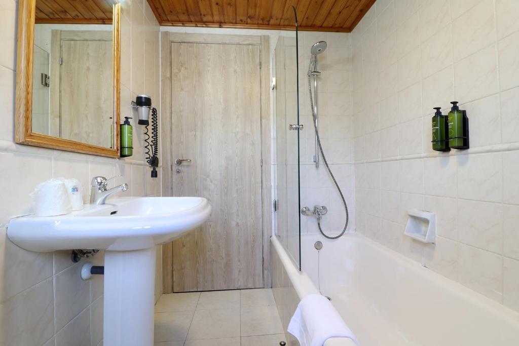 Koupelna v ubytování Hotel Blu Aran