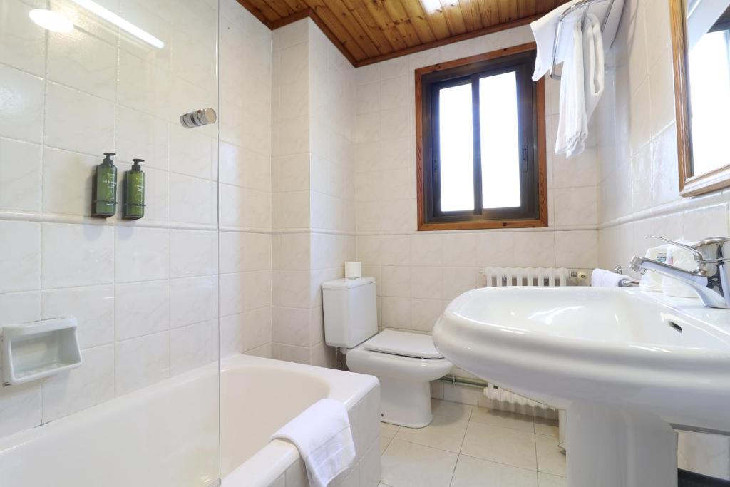 Koupelna v ubytování Hotel Blu Aran