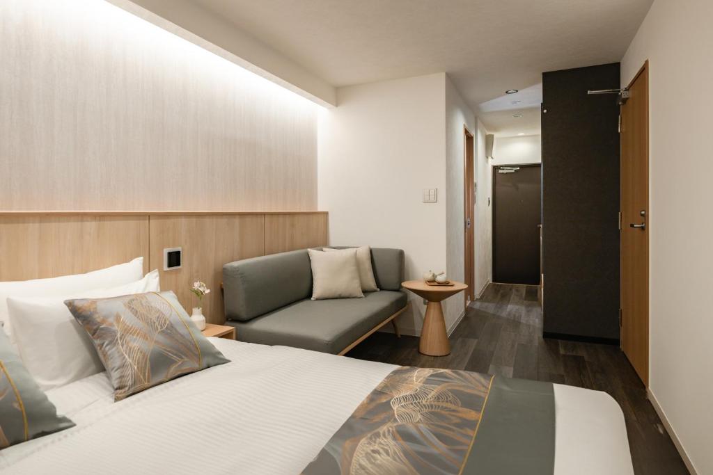 Posezení v ubytování 谷町君Hotel 東本願寺19