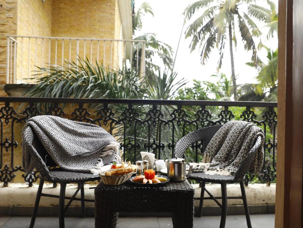 Balkón nebo terasa v ubytování Resort Martins Siesta , A Portuguese Heritage Resort in Calangute