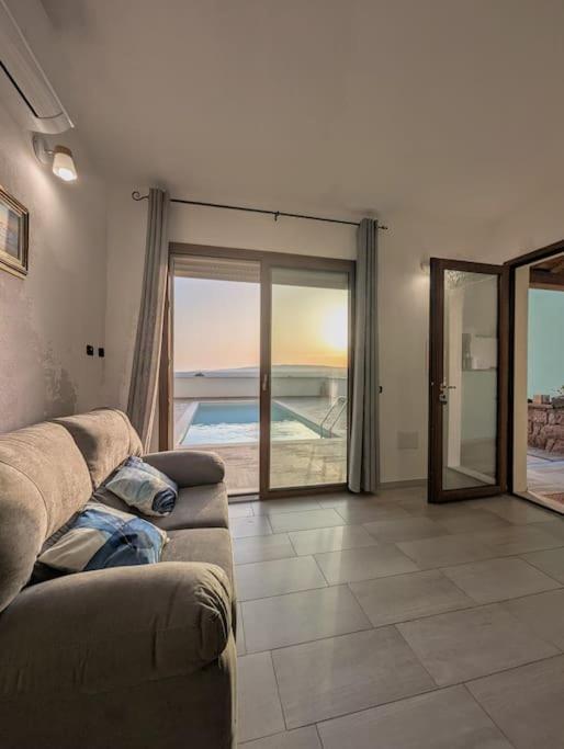Χώρος καθιστικού στο la Terrazza sul Lago
