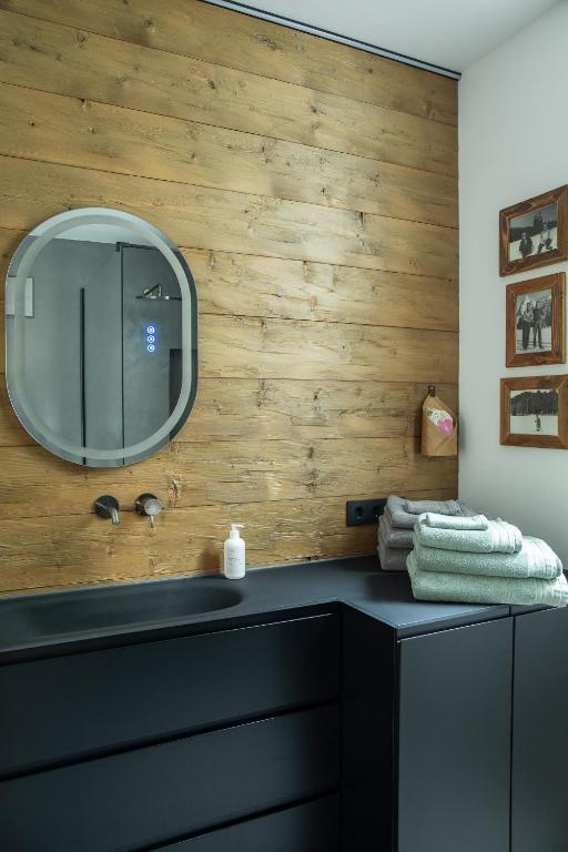 Koupelna v ubytování Loder Lodge