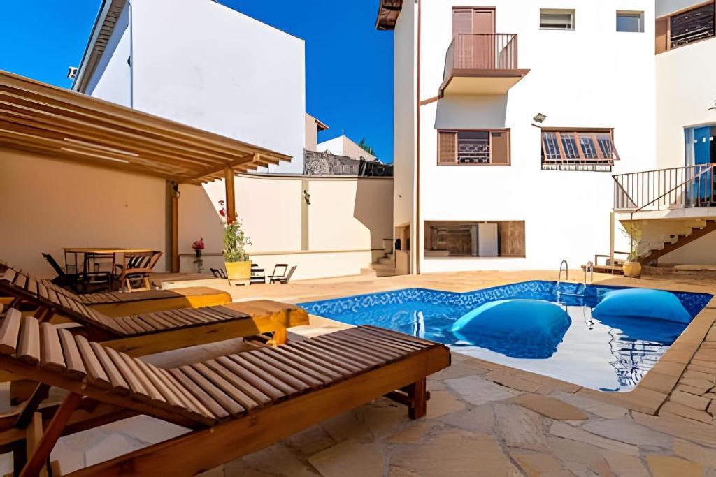 Hồ bơi trong/gần Guest House Iguatemi Campinas - Casa Perfeita
