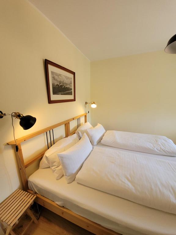 Postel nebo postele na pokoji v ubytování Herrenhaus Borghorst
