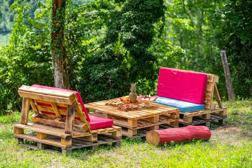 Zahrada ubytování Cozy House Gulebi