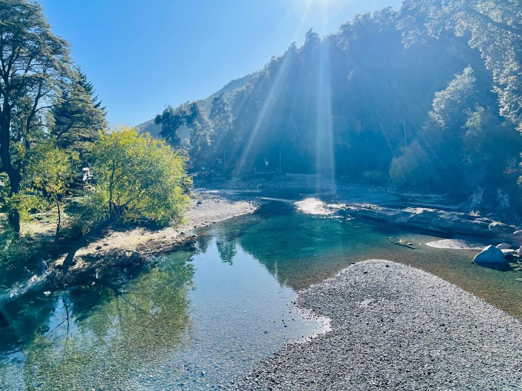 Fly Fishing Cabin, River Coast.