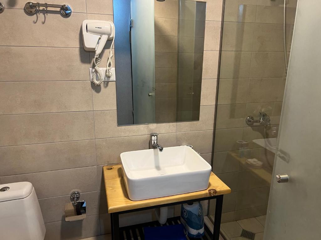 Koupelna v ubytování Gudauri loft Apartment 509