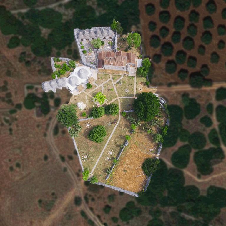 Letecký snímek ubytování Masseria LoJazzo