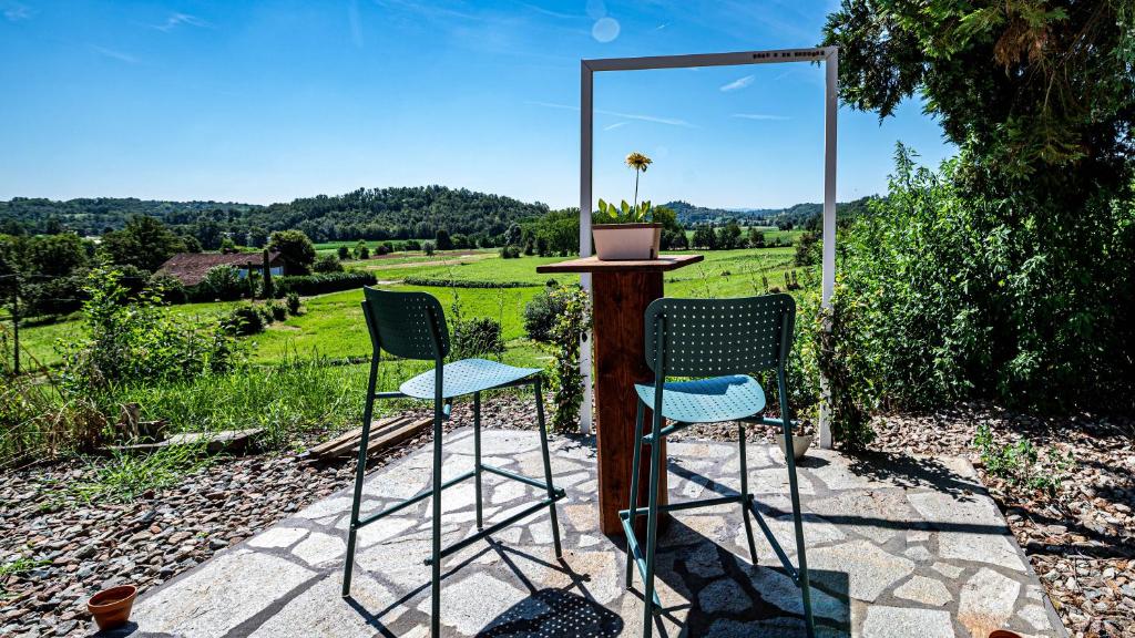 Nespecifikovaný výhled na hory nebo výhled na hory při pohledu z bed and breakfast