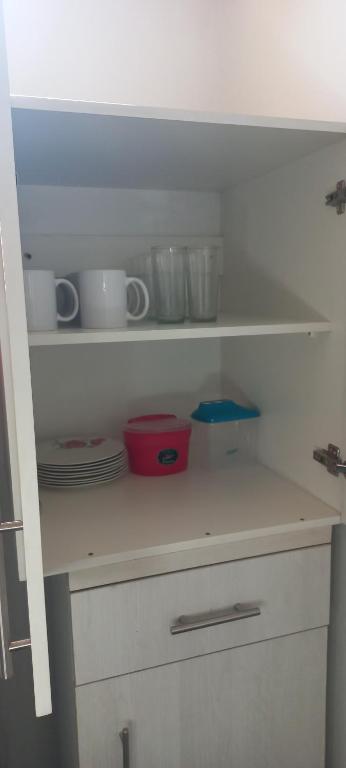 Kuchyň nebo kuchyňský kout v ubytování My Place