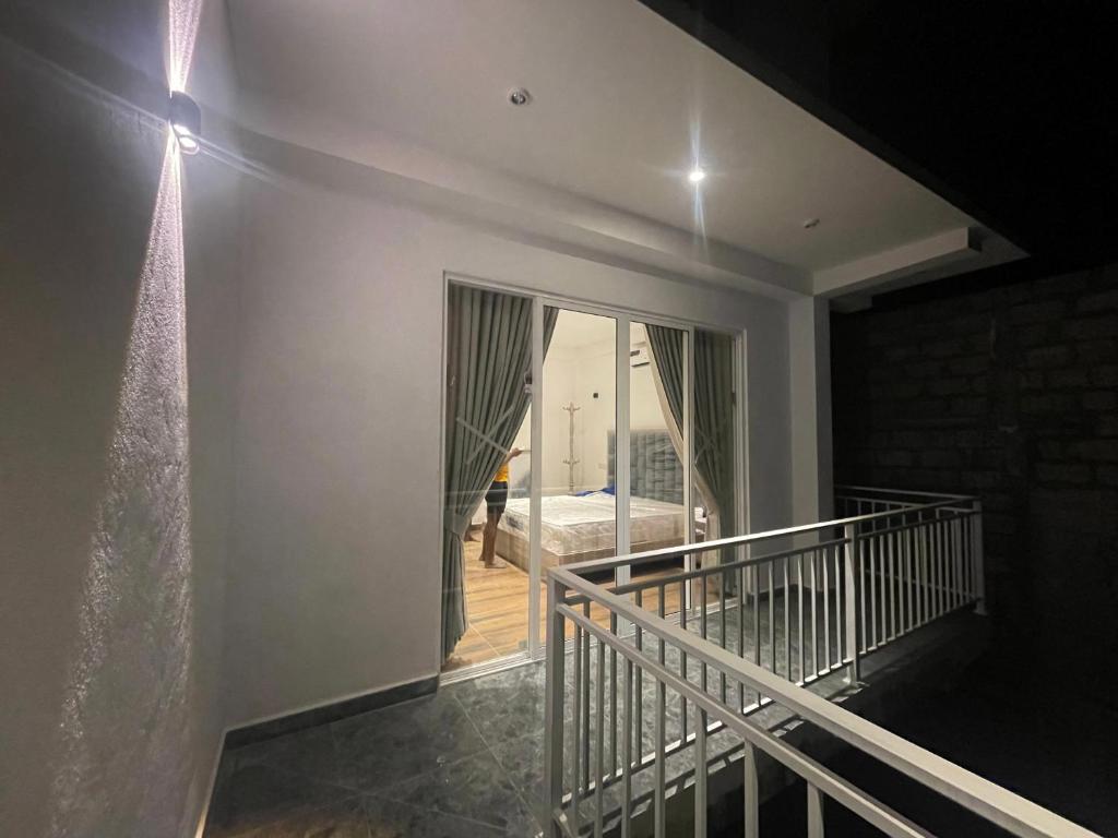 Postel nebo postele na pokoji v ubytování Citrine Kandy