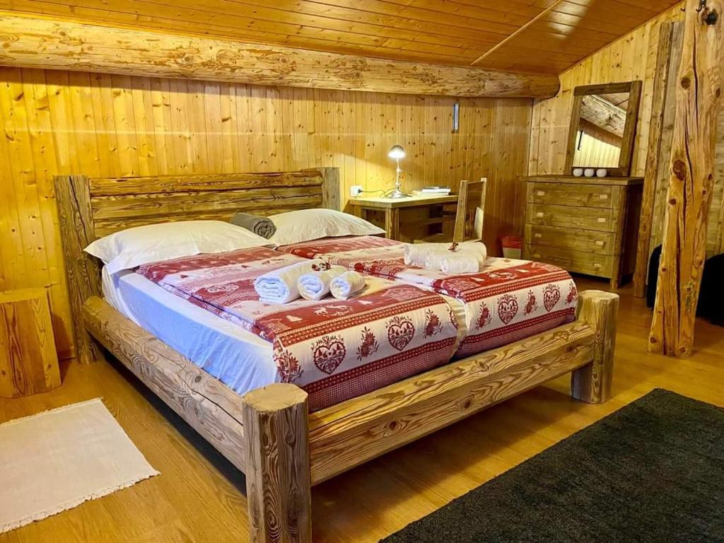 Postel nebo postele na pokoji v ubytování B&B Sass de Mura