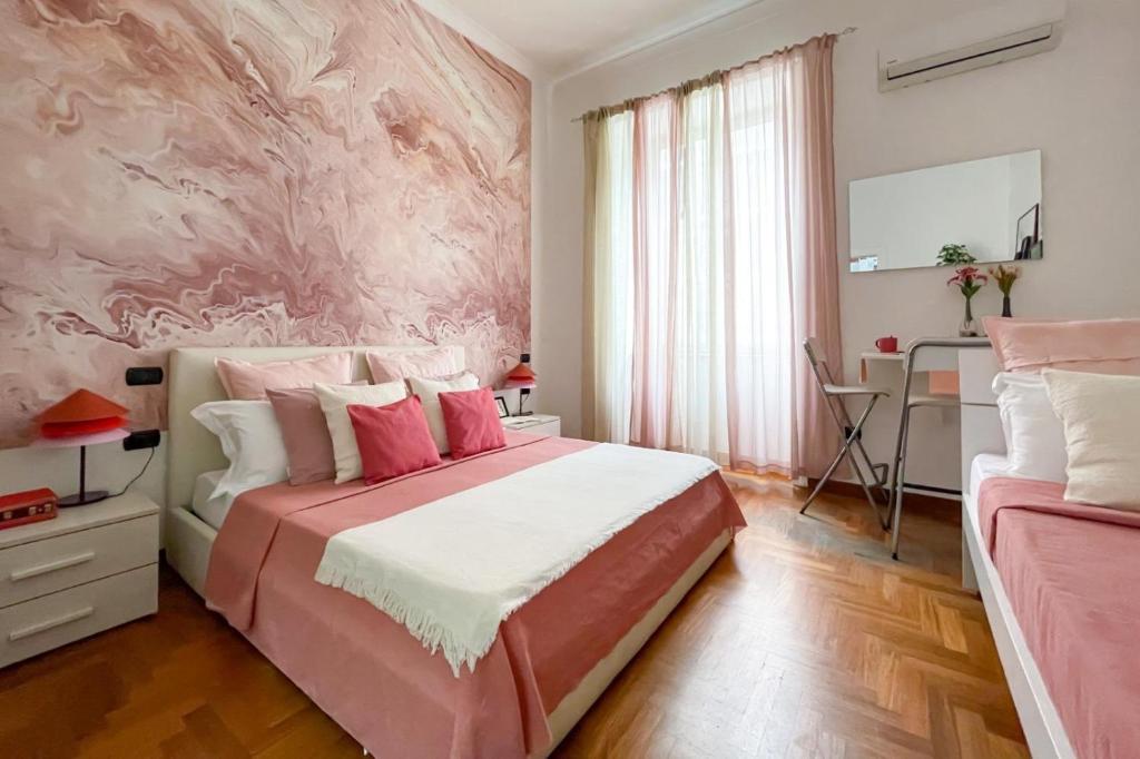 Posteľ alebo postele v izbe v ubytovaní Pomodoro AC