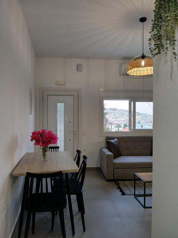 Χώρος καθιστικού στο Panorama Apartment