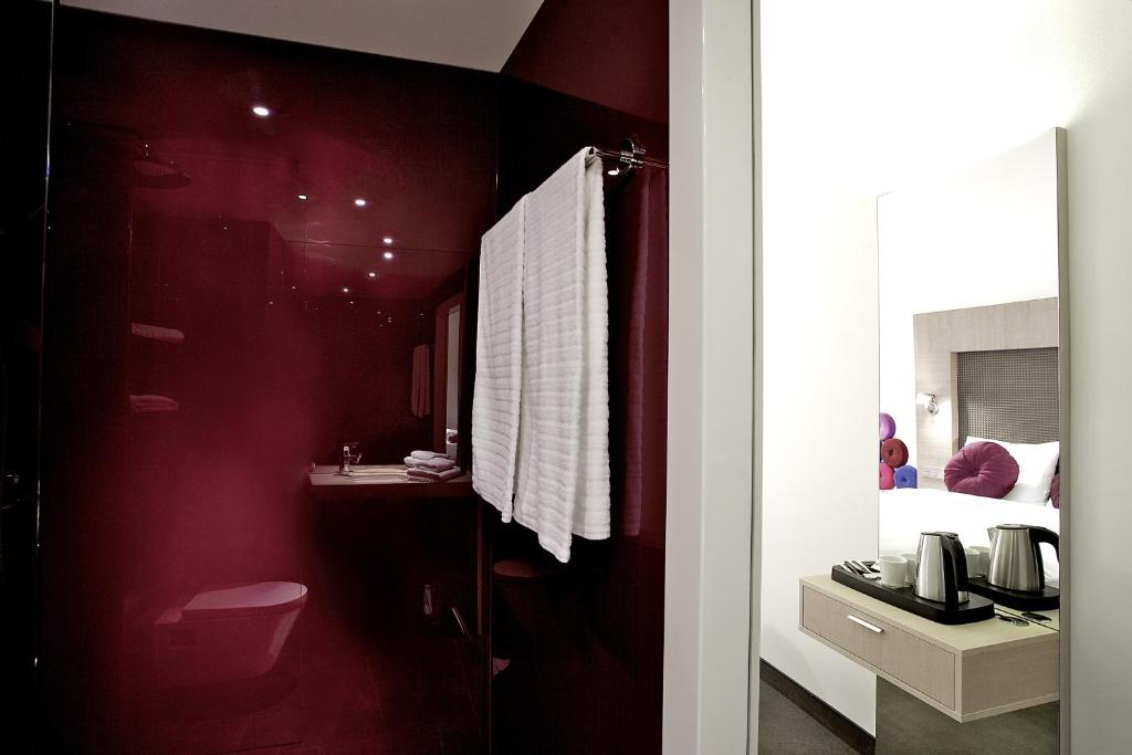Koupelna v ubytování Hotel Smartino