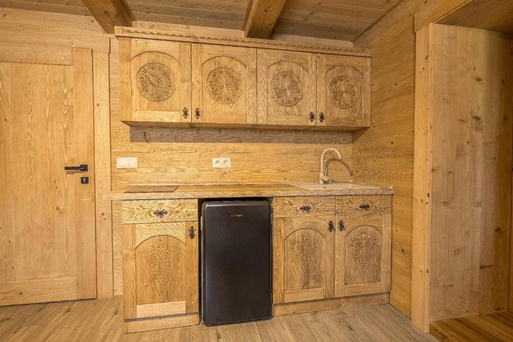 Kuchyň nebo kuchyňský kout v ubytování Privát Domino