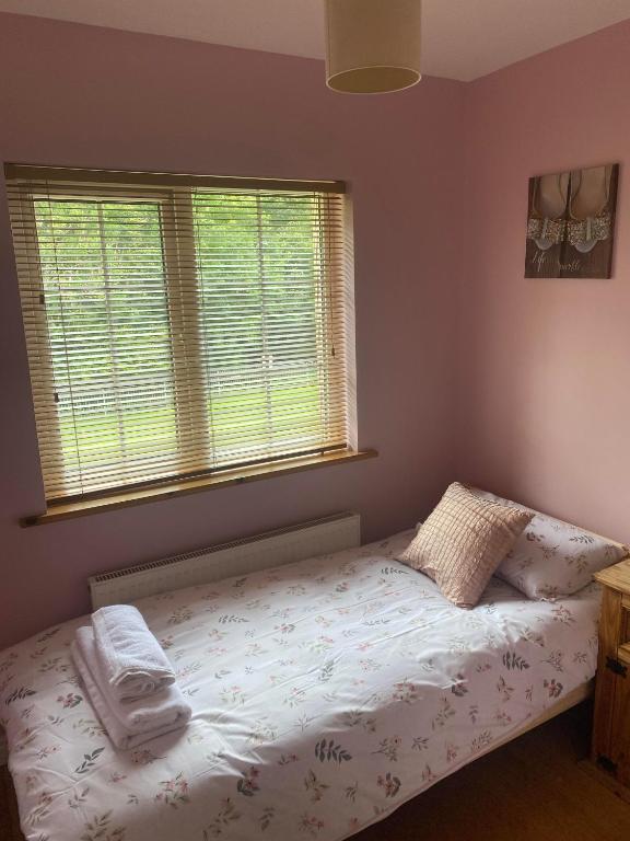 Postel nebo postele na pokoji v ubytování Oranmore Holiday Home