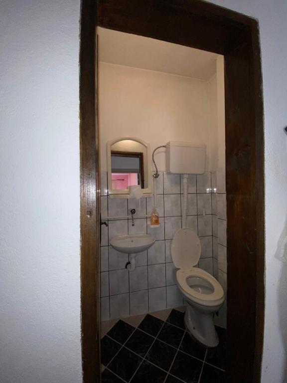 Koupelna v ubytování Guesthouse Tomasevic