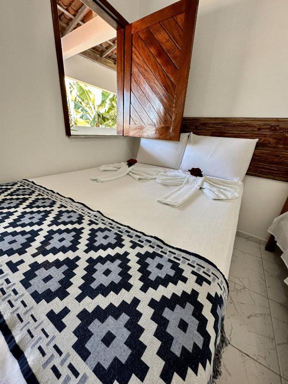Postel nebo postele na pokoji v ubytování Mar à Vista Ilha de Boipeba