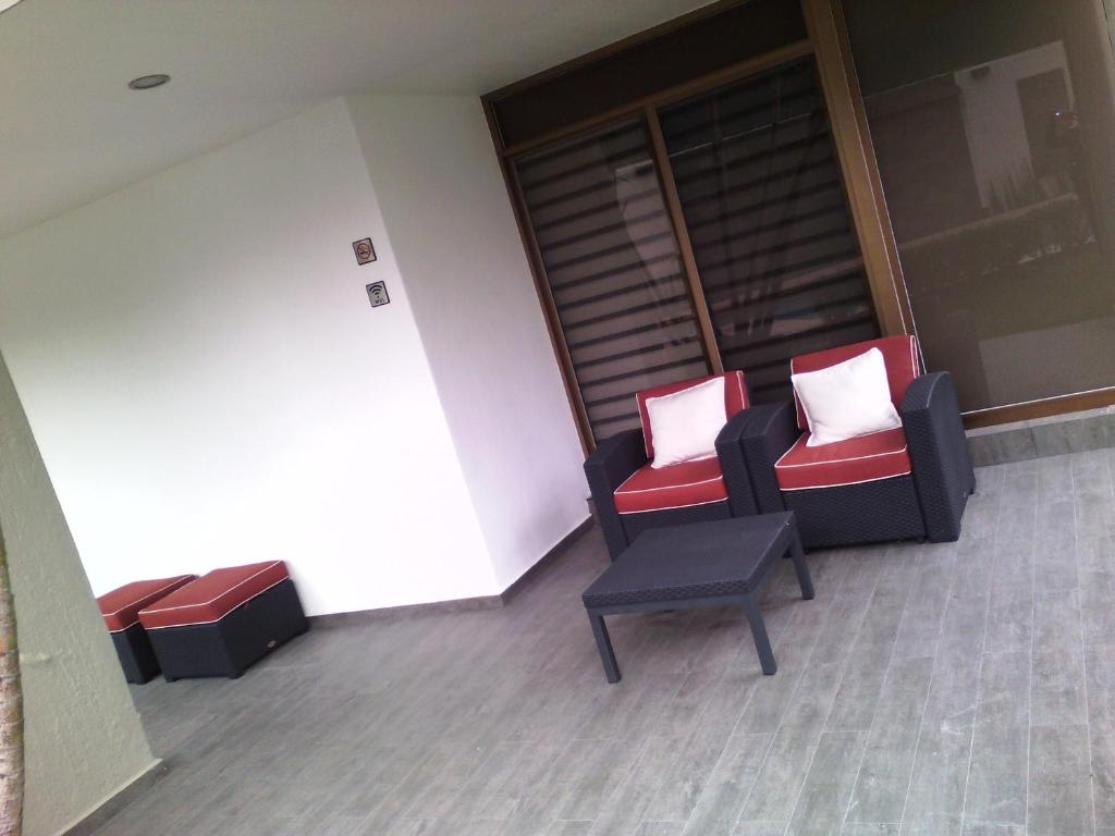 Posezení v ubytování Hotel Platino Expo Guadalajara