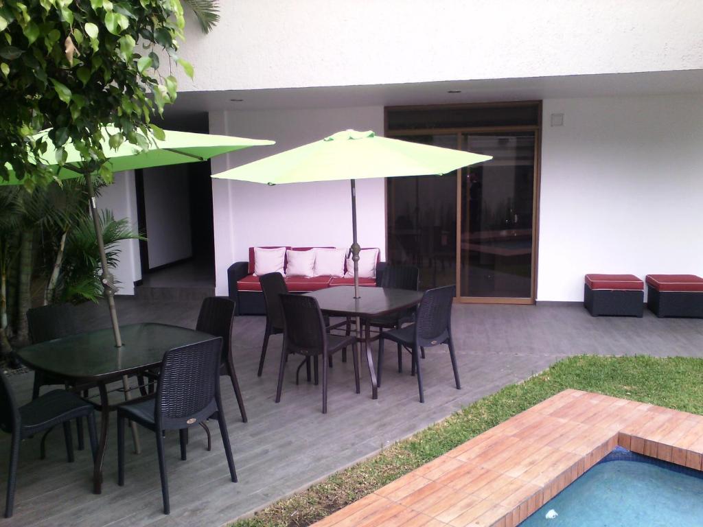 Patio nebo venkovní prostory v ubytování Hotel Platino Expo Guadalajara