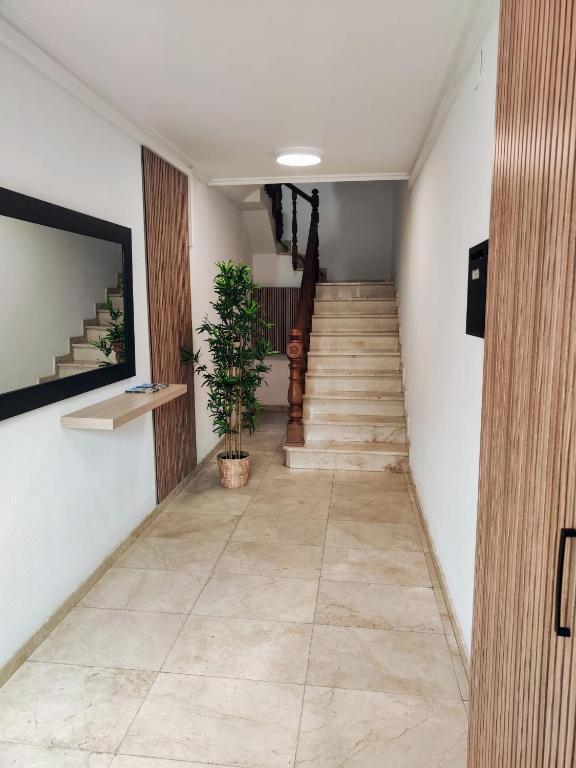 Телевизор и/или развлекательный центр в Apartamento Illa Salvora, Portonovo