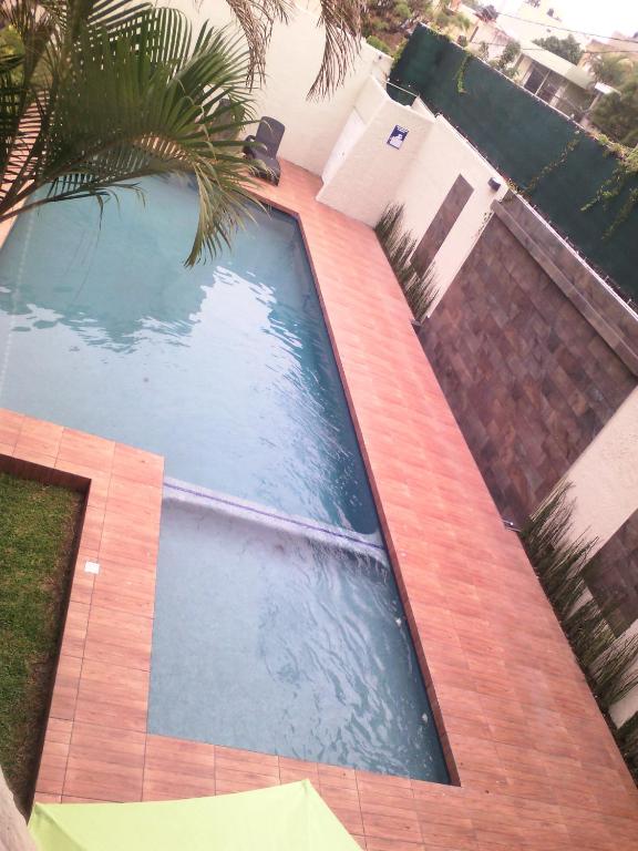 Bazén v ubytování Hotel Platino Expo Guadalajara nebo v jeho okolí