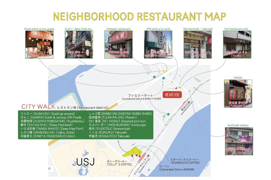 Certifikát, hodnocení, plakát nebo jiný dokument vystavený v ubytování J-Hoppers Osaka Universal