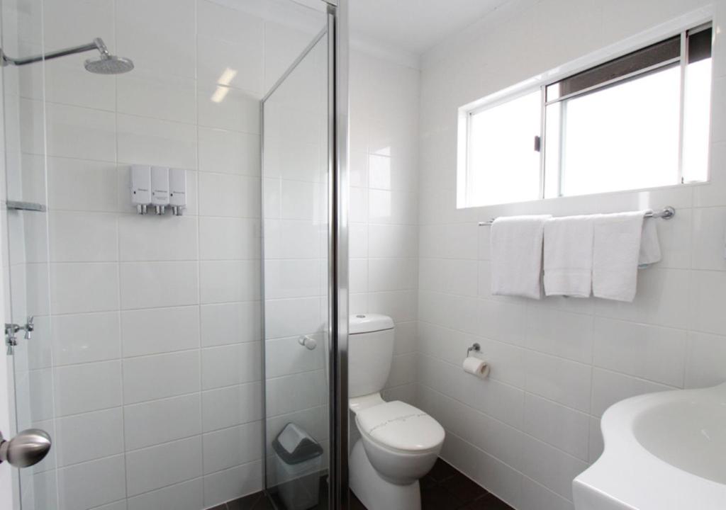 Koupelna v ubytování Takalvan Motel