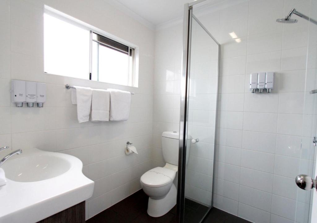 Koupelna v ubytování Takalvan Motel